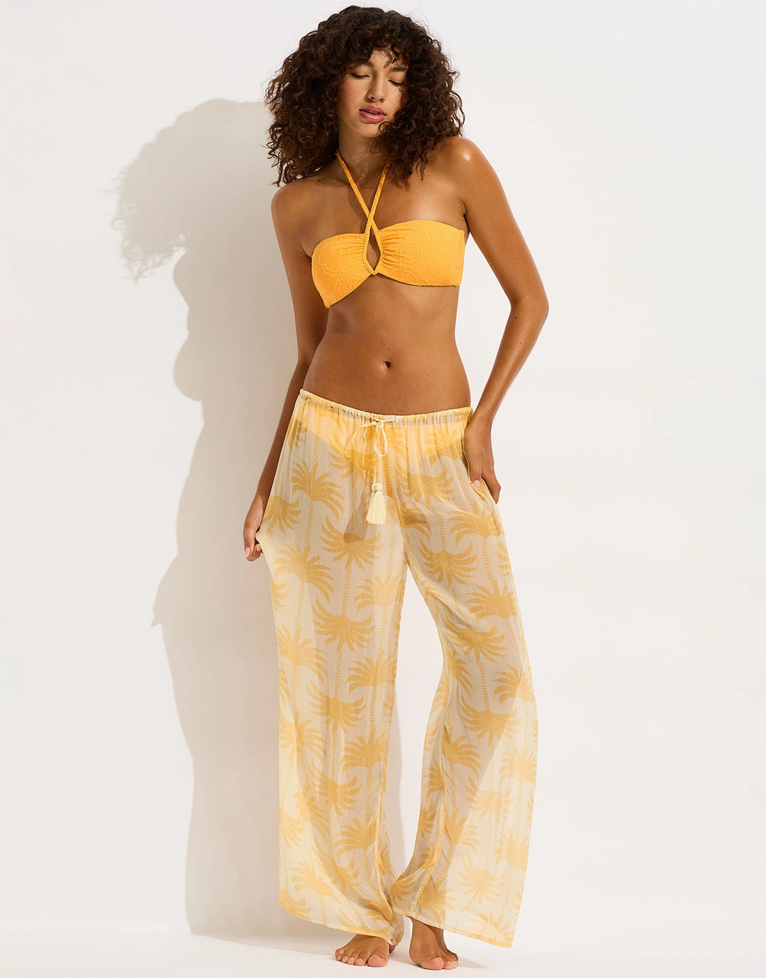 Kasbah Beach Pants - Ecru Swim Womens - bikinis clearance