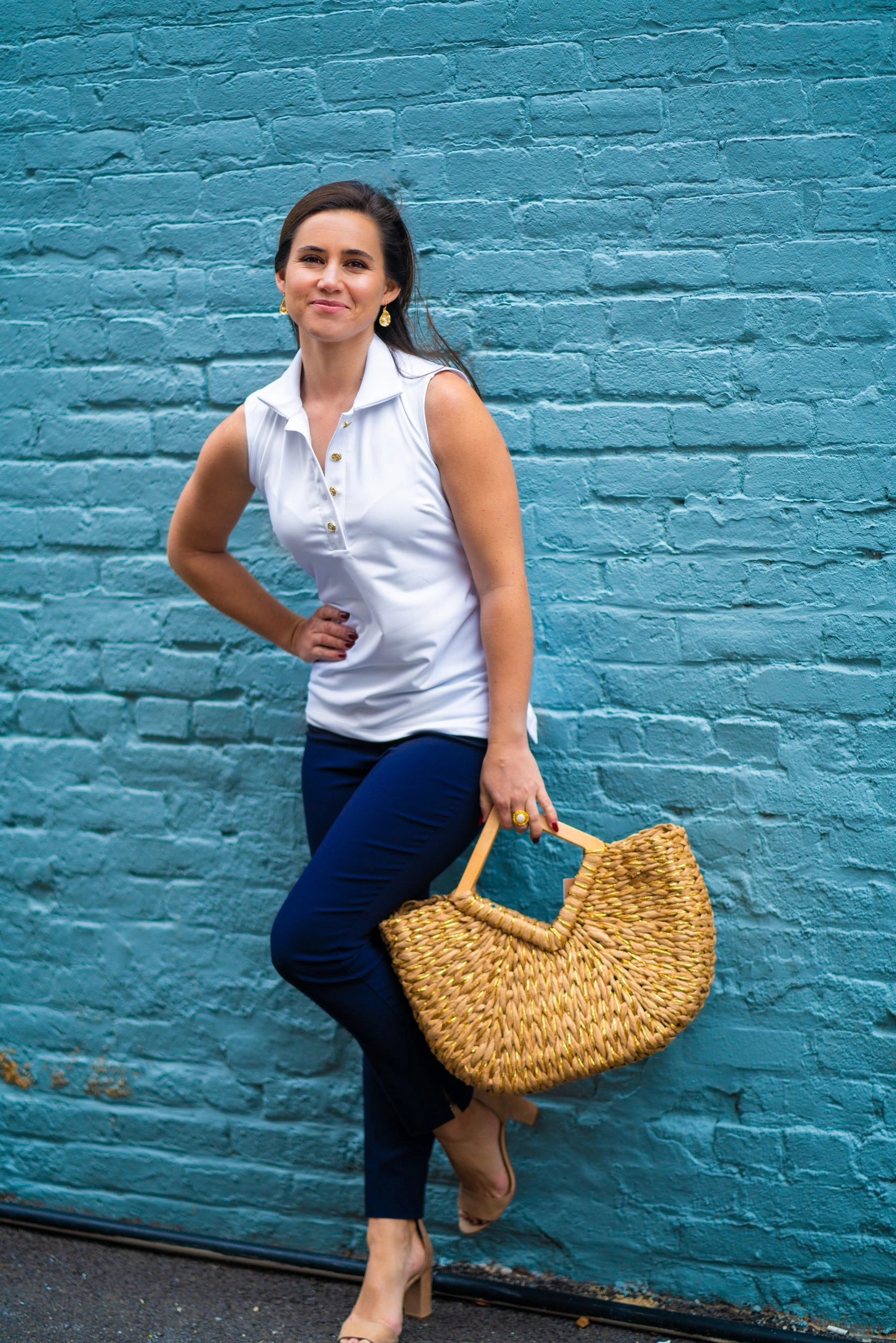 Katherine Way Cypress Polo - White