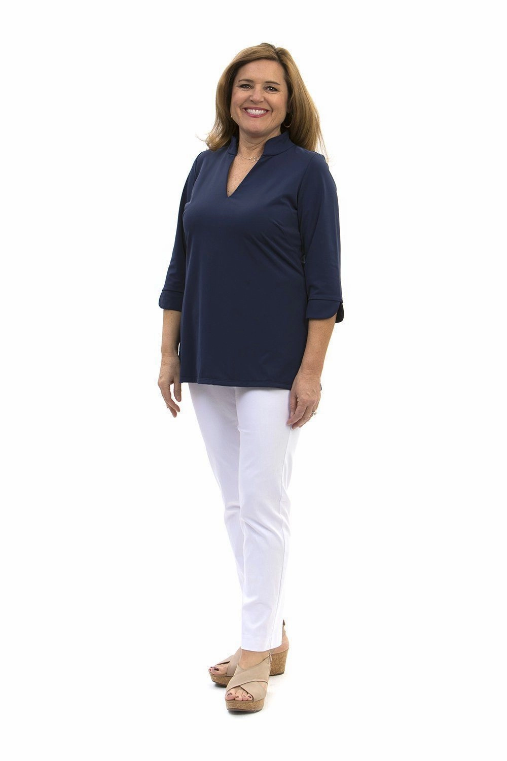Katherine Way Largo Tunic - Navy