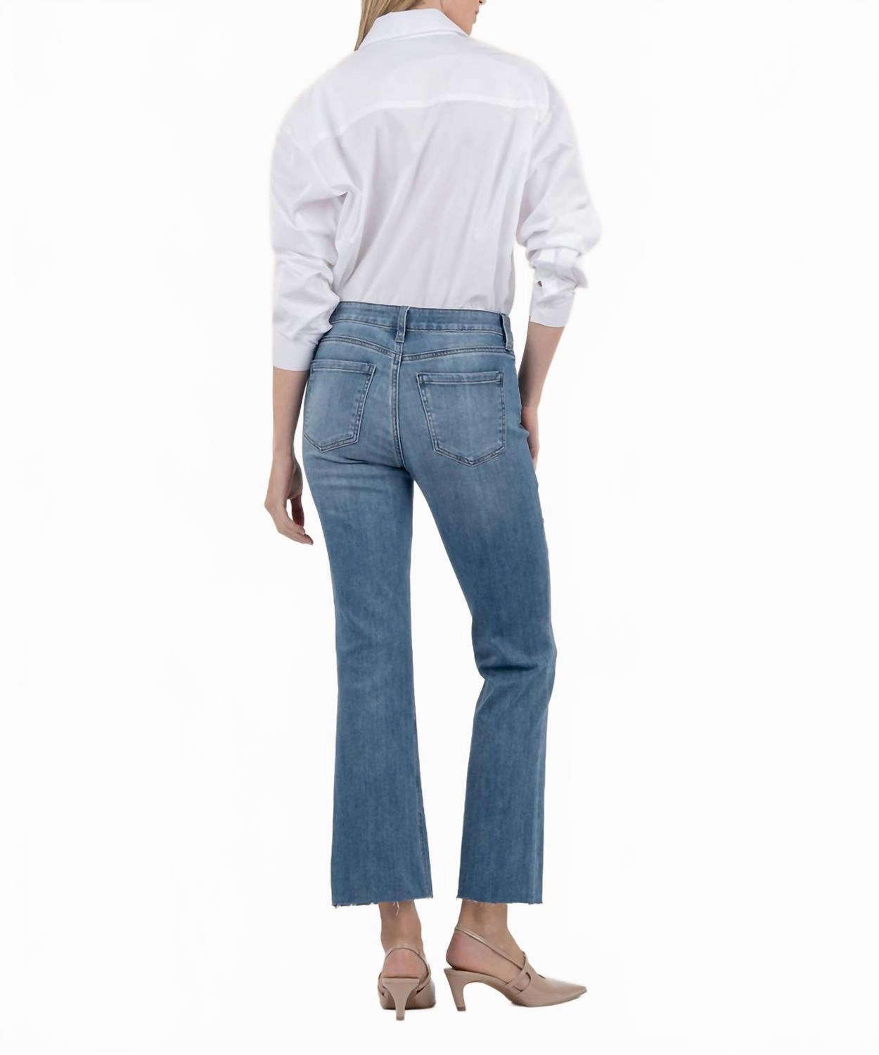 Kelsey High Rise Ankle Flare In Brace