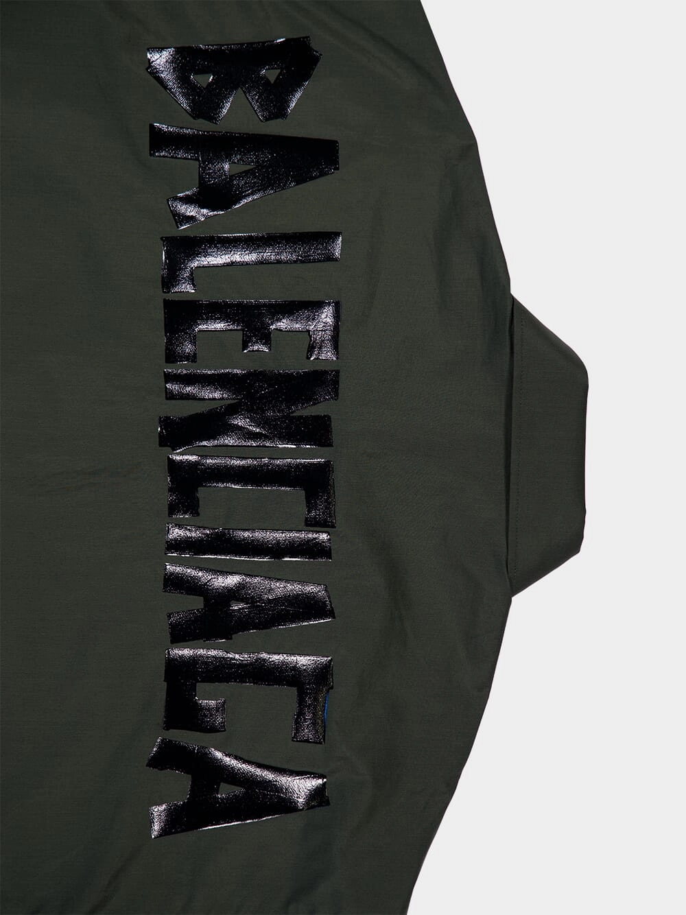 Khaki Green Logo Print Long Sleeve Shirt
