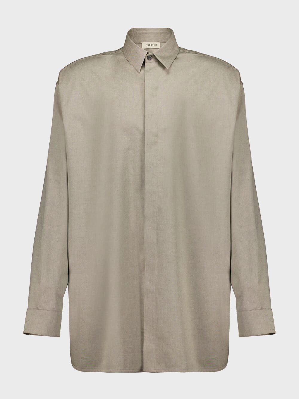 Khaki Green Oxford Vented Button-Up Shirt Suits Mens - men's suits outlet