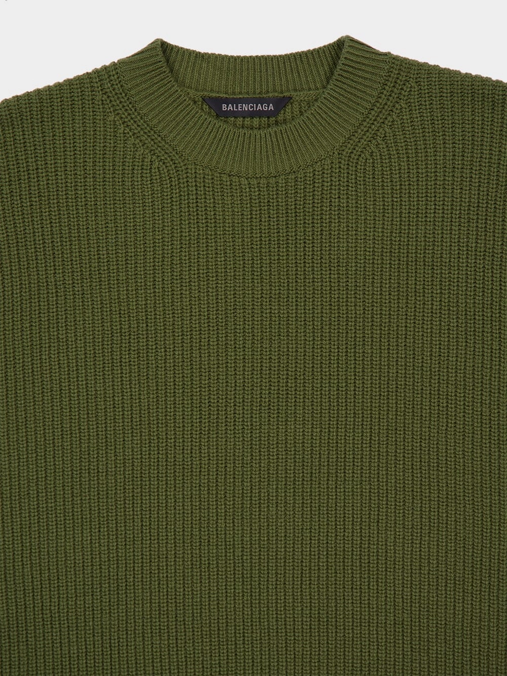 Khaki Green Wool Sweater