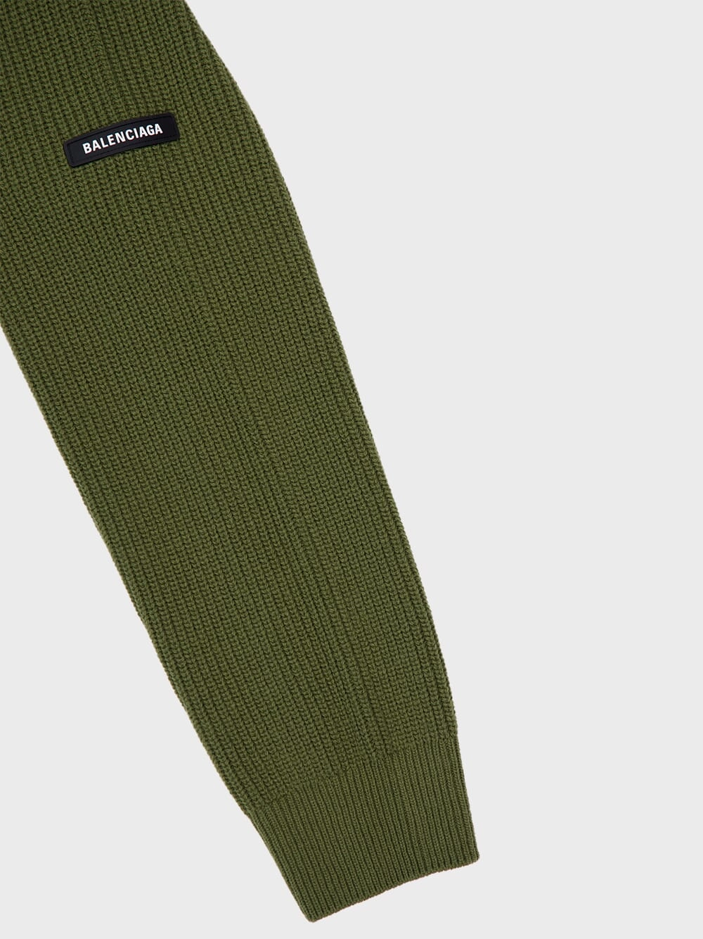 Khaki Green Wool Sweater
