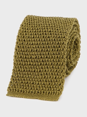 Khaki Knitted Tie Suits Mens - men's suits outlet