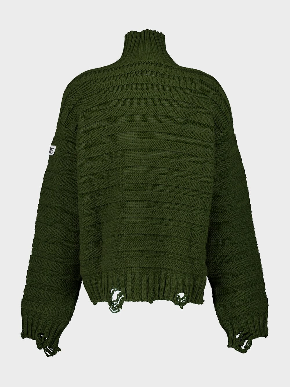 Khaki Wool Turtleneck