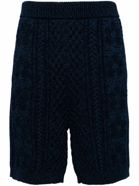 Knitted Knee-Length Shorts cheap mens pants online