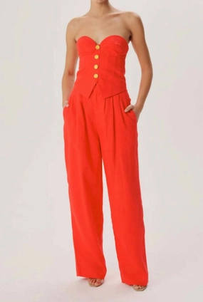 Krew Pants In Red Bottoms Womens outlet online store
