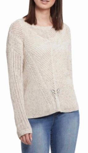 L/s Scoop Neck Sweater-Oatmeal Tops Womens - camisoles best price