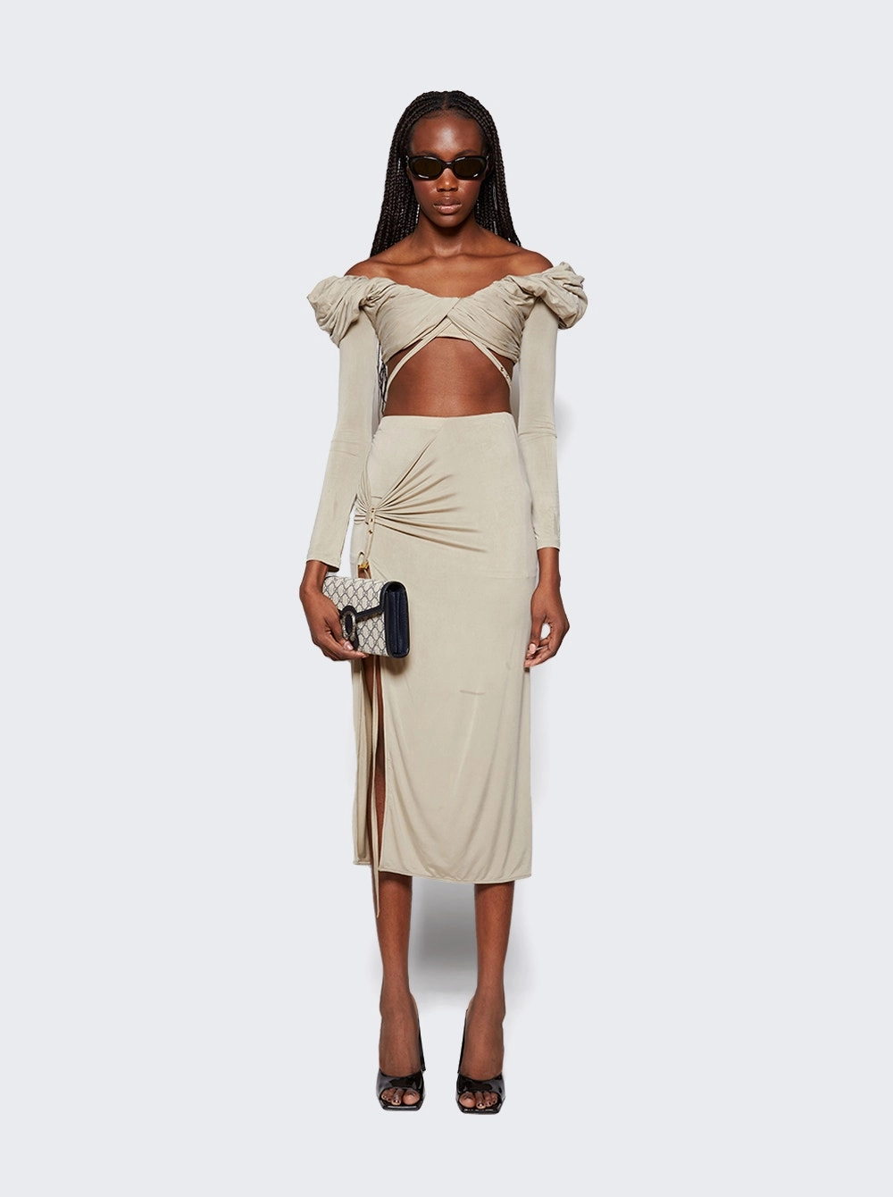 La Jupe Pareo Croissant Skirt