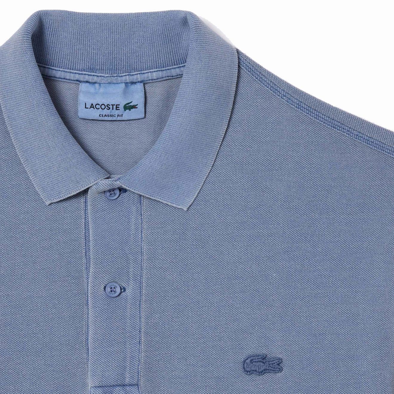Lacoste Classic Fit Cotton Piqu Polo Shirt Eco Stonewash