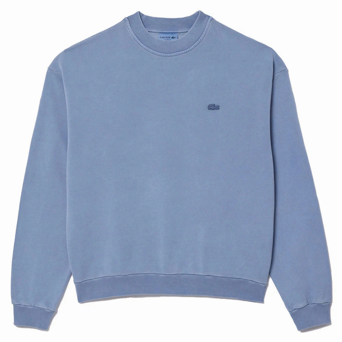 Lacoste Eco Dye Sweatshirt Eco Stonewash mens long sleeves cheap