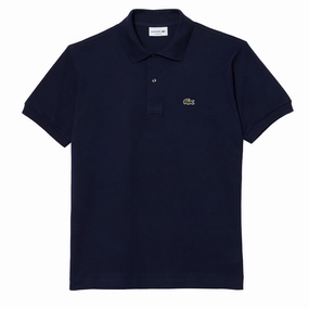 Lacoste Original L.12.12 Petit Pique Cotton Polo Shirt Midnight Blue mens t-shirts outlet