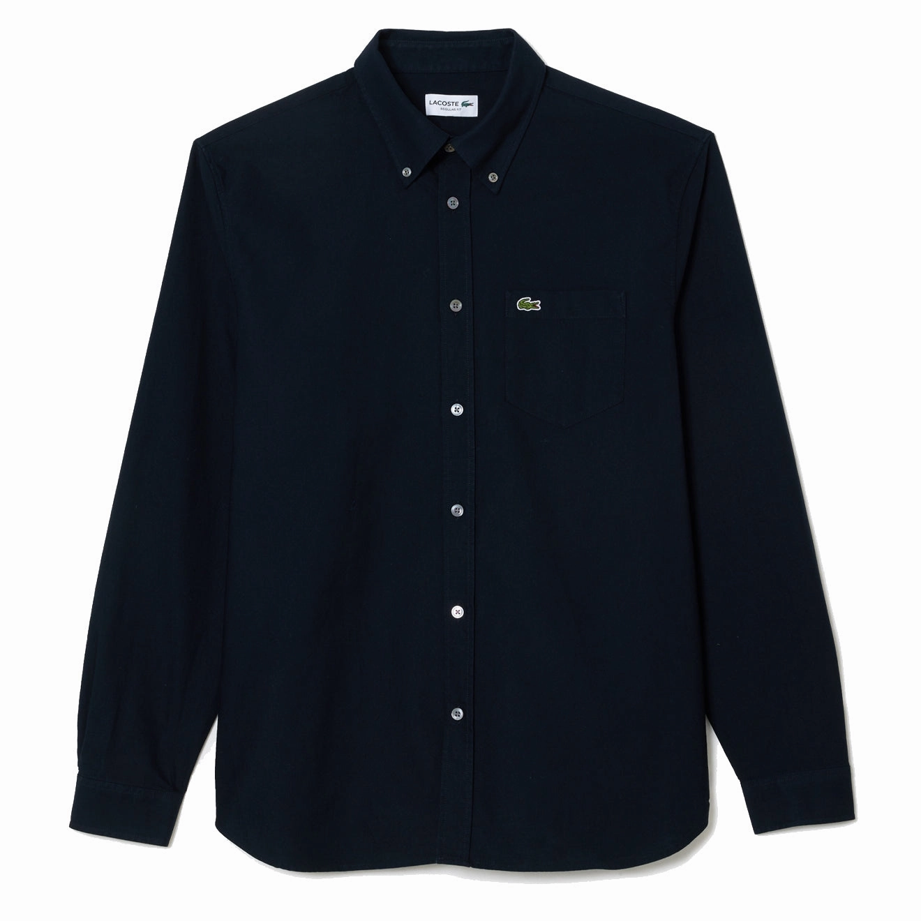 Lacoste Regular Fit Oxford Shirt Navy Blue mens tank tops best deals