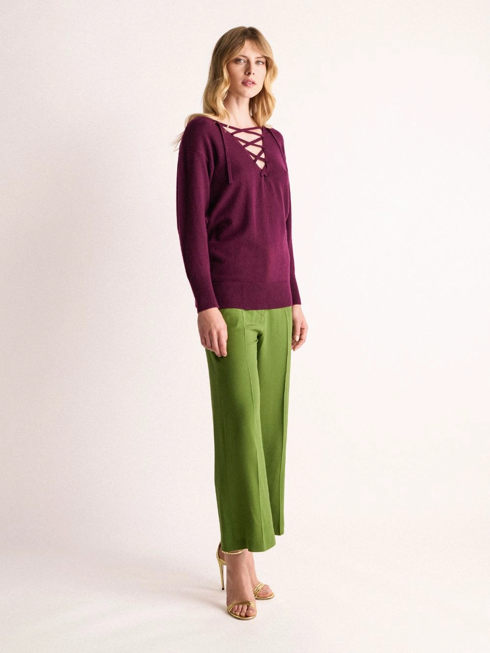 Lactarius Italian Plum Cashmere Jumper