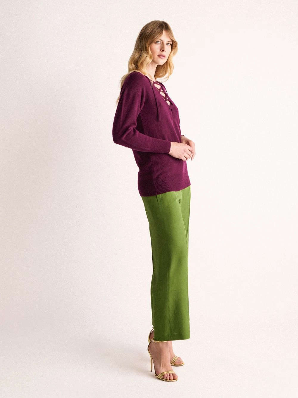 Lactarius Italian Plum Cashmere Jumper