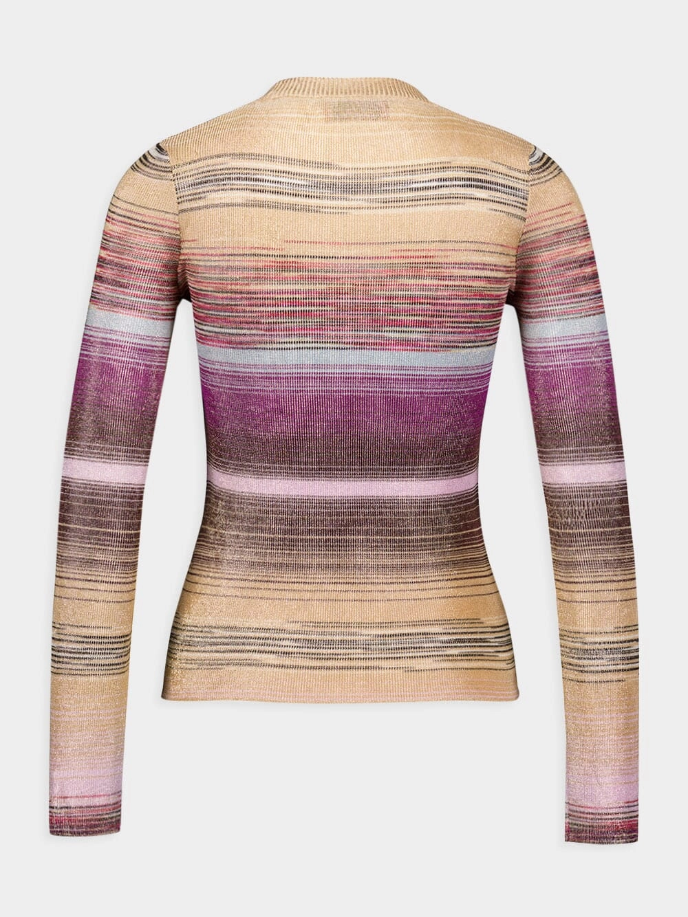Lam-Effect Square Neckline Jumper