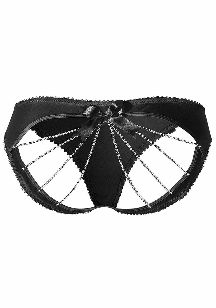 LASCANA Women's Chain Open Back Panty