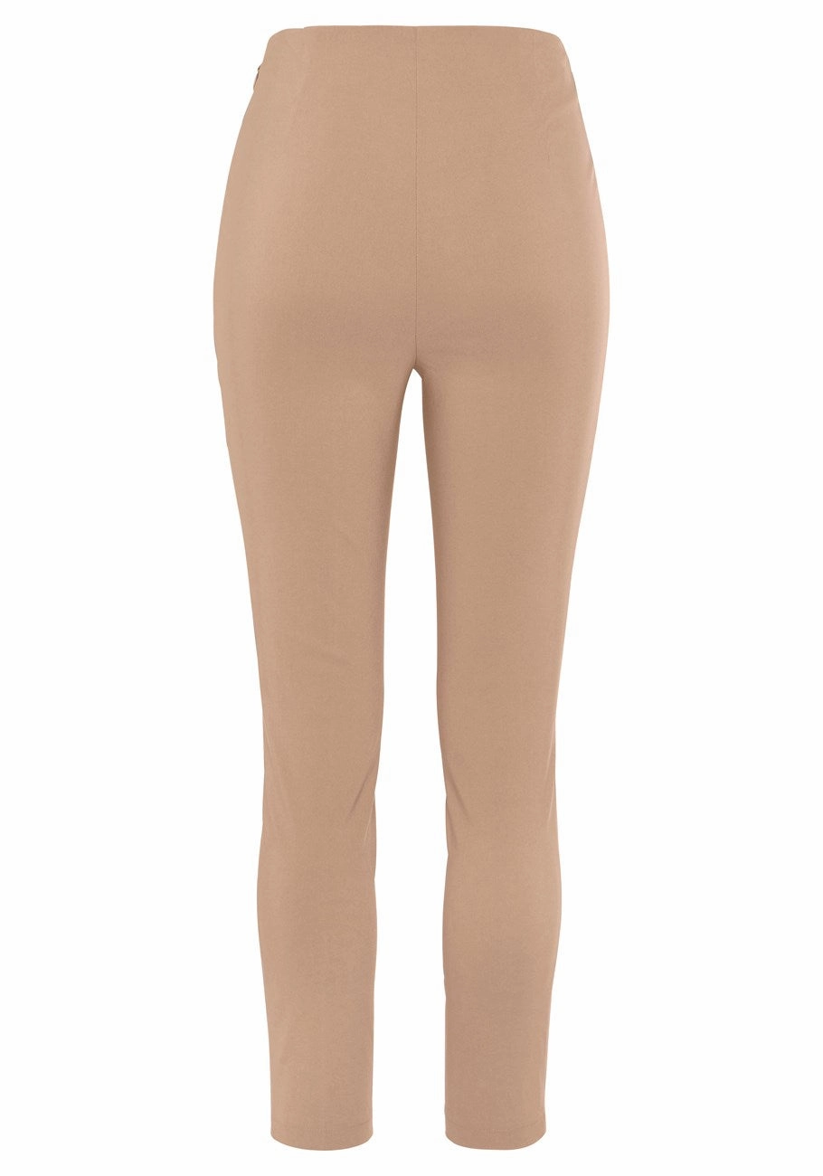 LASCANA Women's High Waisted Cropped Pants