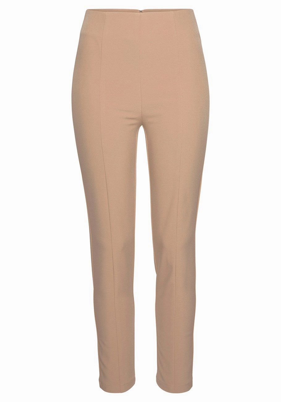 LASCANA Women's High Waisted Cropped Pants