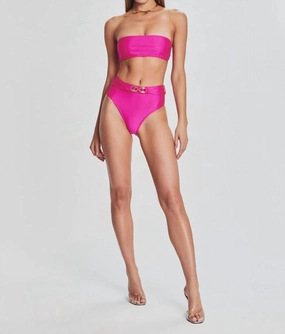 Laura Bikini Bottom In Pink Swim Womens - padded bikinis cheap