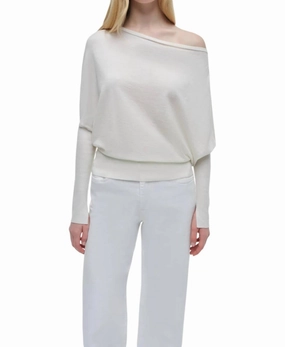 Lavina Sweater In Ivory Tops Womens - lace tops sale