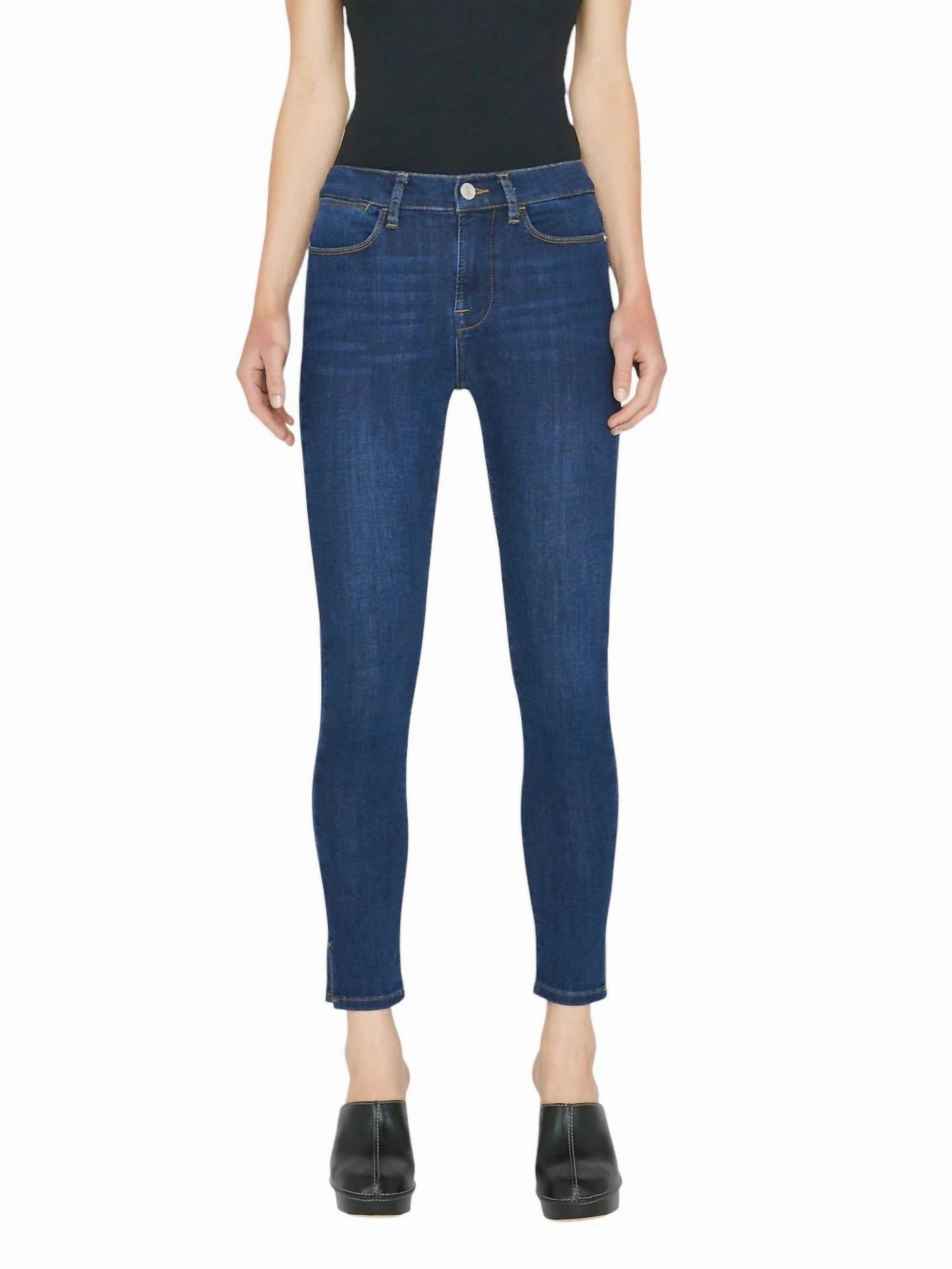 Le High Skinny Outseam Slit Jean In Majesty Bottoms Womens outlet online store