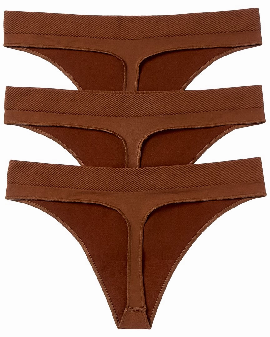 Le Mystere 3pk Seamless Comfort Thong
