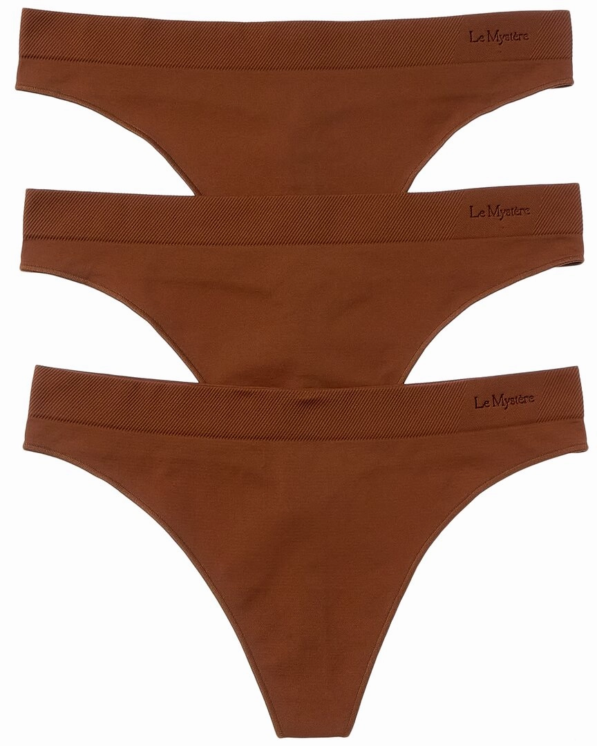 Le Mystere 3pk Seamless Comfort Thong