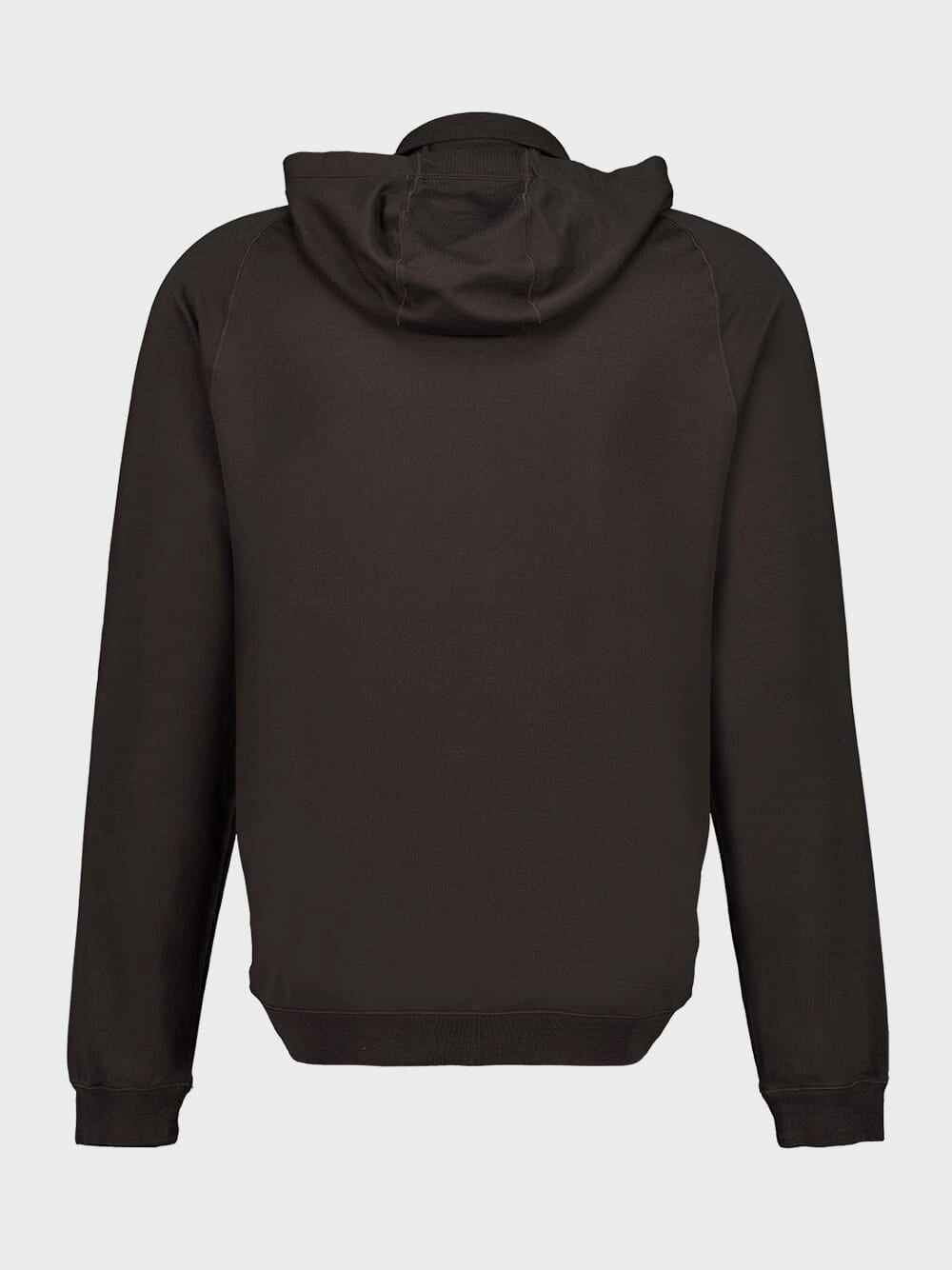 Lead Grey Cotton Stretch Fleece Full Zip Sweatshirt