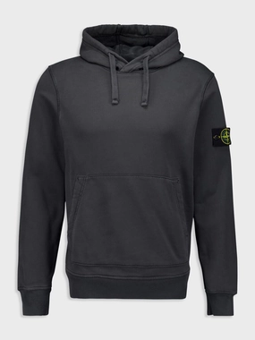 Lead Grey Hooded Sweatshirt with Pouch Pocket Tops Mens - thermal tops