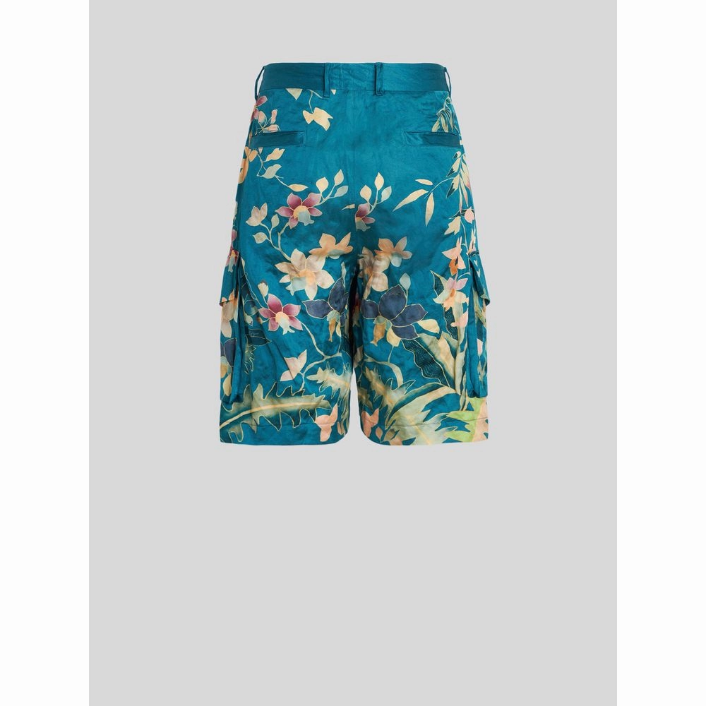 Leafy Floral Print Bermudas
