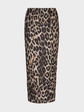 Leopard pencil skirt womens slacks clearance