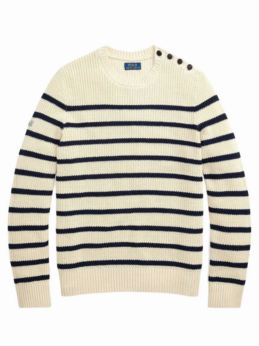 Light Beige Crew Neck Pullover