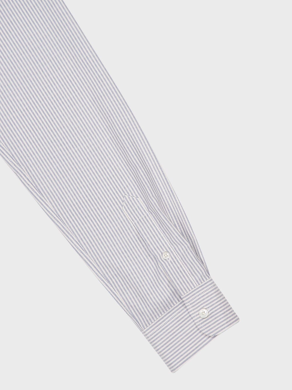 Light Blue and White Striped Button Down Cotton Shirt