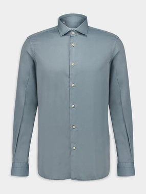 Light Blue Lyocell Button-Up Shirt Suits Mens - men's suits outlet