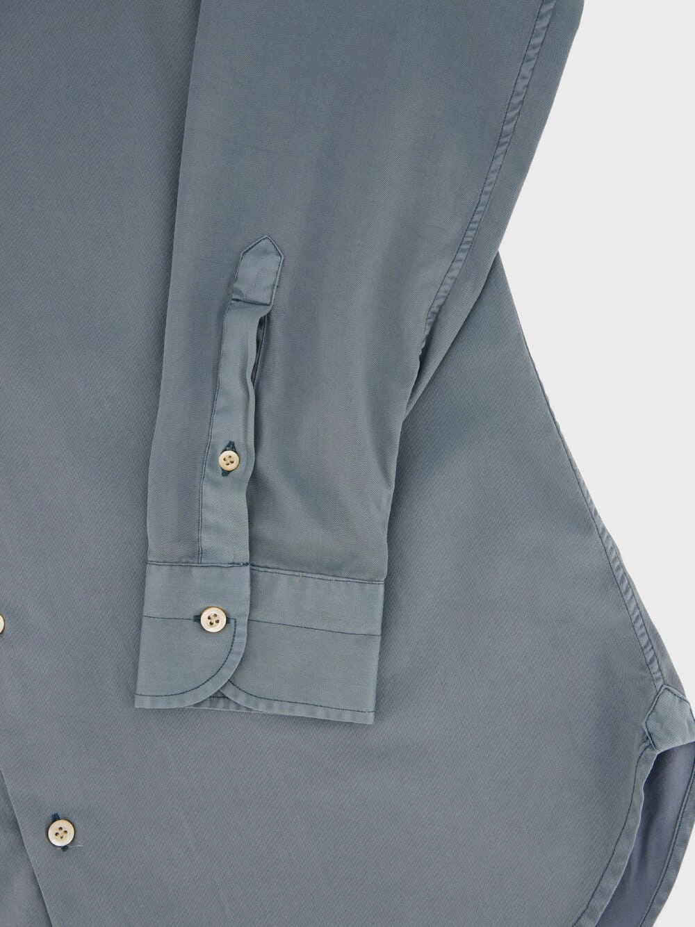 Light Blue Lyocell Button-Up Shirt