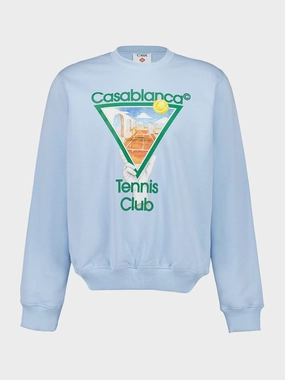 Light Blue Metaphysical Tennis Icon Sweatshirt Tops Mens - thermal tops