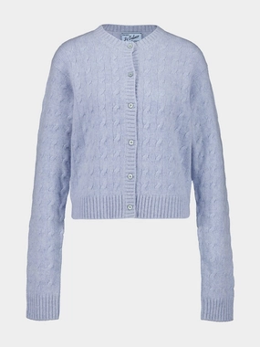 Light Blue Re-Cashmere Cardigan Knitwear Womens - women's knitwear cheap