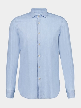 Light Blue Regular Fit Cotton Shirt Suits Mens - men's suits outlet