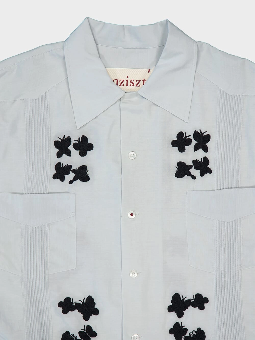 Light Blue Secret Embroidered Shirt
