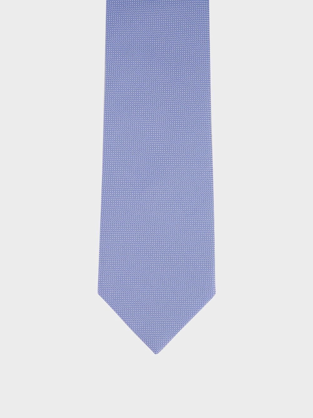 Light Blue Solid Silk Tie