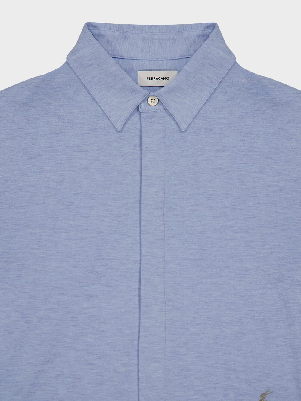 Light Blue Stretch Jersey Shirt