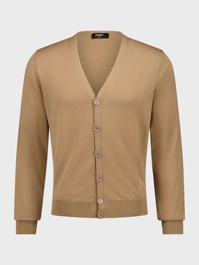 Light Brown Wool Cardigan Knitwear Mens - men's sweaters sale