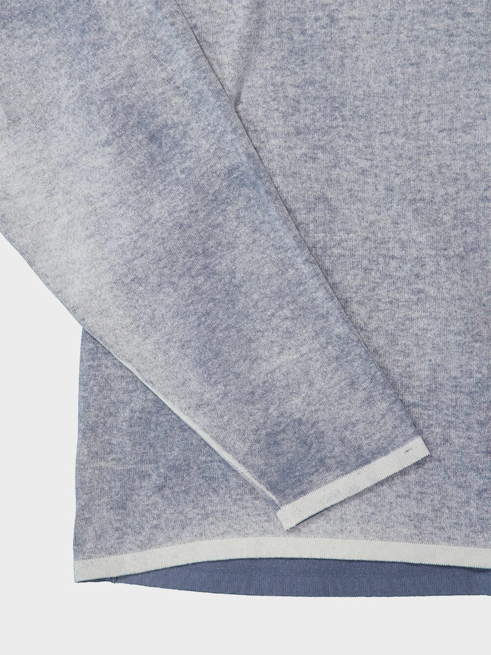 Light Grey Hand Light Organic Cotton Crewneck Jumper