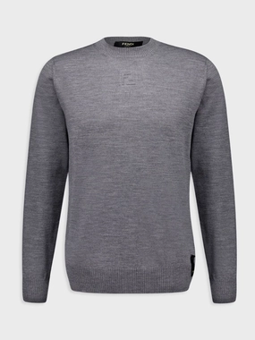 Light Grey Wool Jumper Knitwear Mens - men's sweaters sale