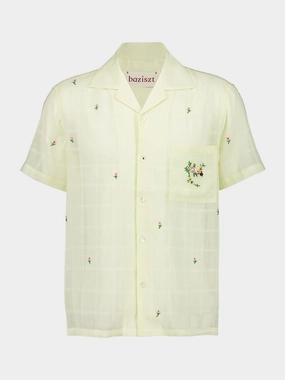 Light Yellow Lovely Shirt Tops Mens - graphic tees sale