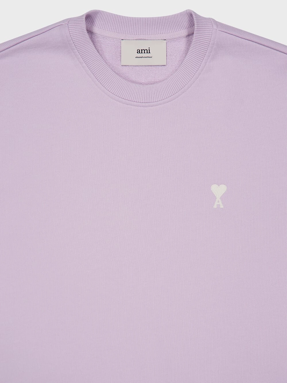 Lilac Cotton Embroidery Sweatshirt