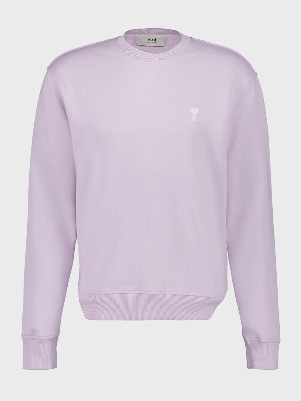 Lilac Cotton Embroidery Sweatshirt Tops Mens - thermal tops