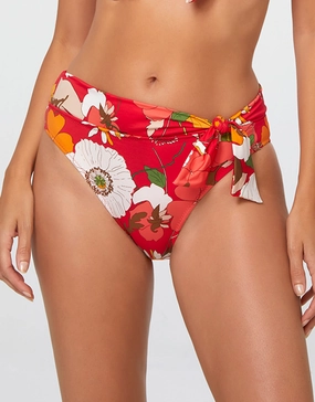 Lilia Maxi Bikini Pant - Red Swim Womens - swimsuits outlet